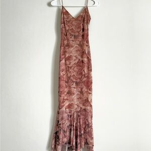 Windsor Dusty Rose Floral Maxi Slip Dress